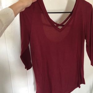 American Eagle 3/4 V-Neck